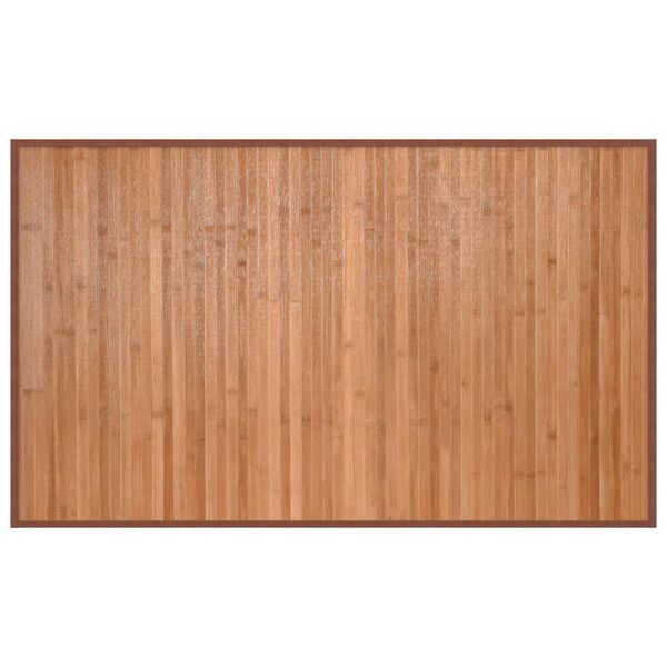 vidaXL n&eacute;gysz&ouml;gletű term&eacute;szetes bambusz szőnyeg 60 x 100 cm