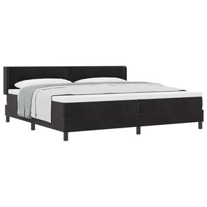 vidaXL Boxrug&oacute;s &aacute;gy fejt&aacute;ml&aacute;val Fekete 200 x 200 cm B&aacute;rsony
