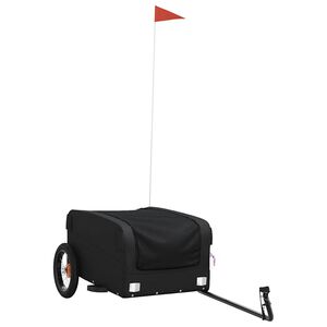 vidaXL fekete vas ker&eacute;kp&aacute;r-ut&aacute;nfut&oacute; 30 kg