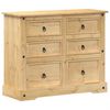 vidaXL Corona t&ouml;m&ouml;r fenyőfa kom&oacute;d 110x43x91 cm