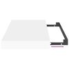 vidaXL feh&eacute;r MDF lebegő fali polc 40 x 23 x 3,8 cm