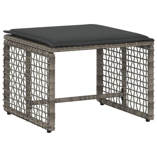 vidaXL K&uuml;lt&eacute;ri B&uacute;tor Szett p&aacute;rn&aacute;val 5 pcs Sz&uuml;rke