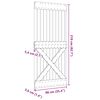 vidaXL NARVIK t&ouml;m&ouml;r fenyőfa ajt&oacute; 90 x 210 cm