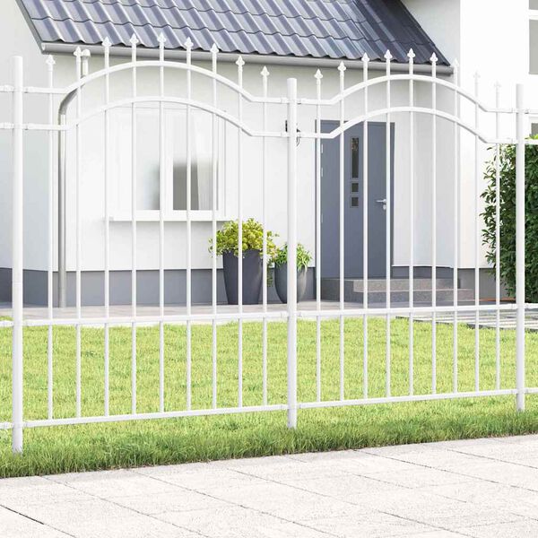 vidaXL Kerti Ker&iacute;t&eacute;s Feh&eacute;r 240 x 190 cm Porsz&oacute;rt Ac&eacute;l