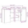 vidaXL recepci&oacute;s pult antik fa 200x50x103,5 cm szerelt fa