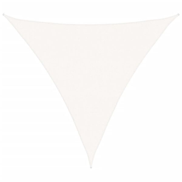 vidaXL h&aacute;romsz&ouml;g alak&uacute; HDPE napvitorla 5 x 5 x 5 m feh&eacute;r