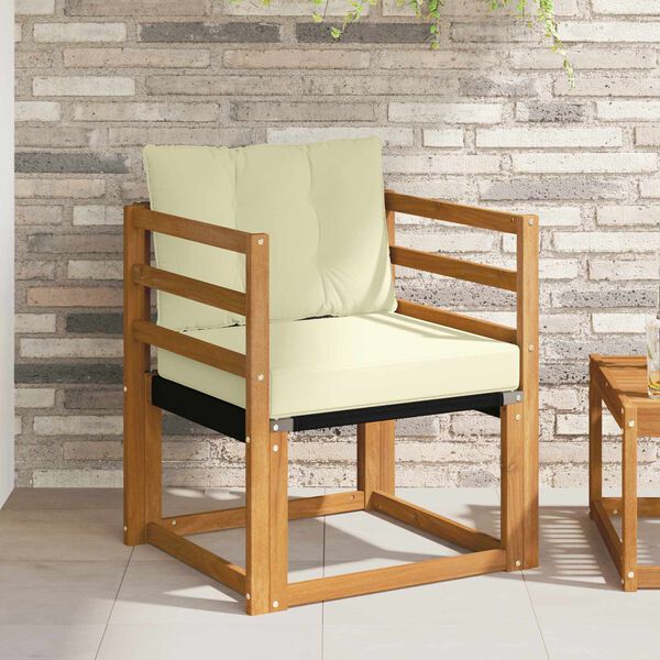 vidaXL K&uuml;lt&eacute;ri kanap&eacute; szett T&ouml;m&ouml;r ak&aacute;cfa &eacute;s textil&eacute;n