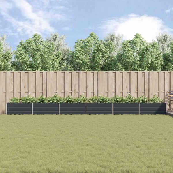 vidaXL N&ouml;v&eacute;nytart&oacute; Antracit 195 x 100 x 45 cm Horganyzott ac&eacute;l