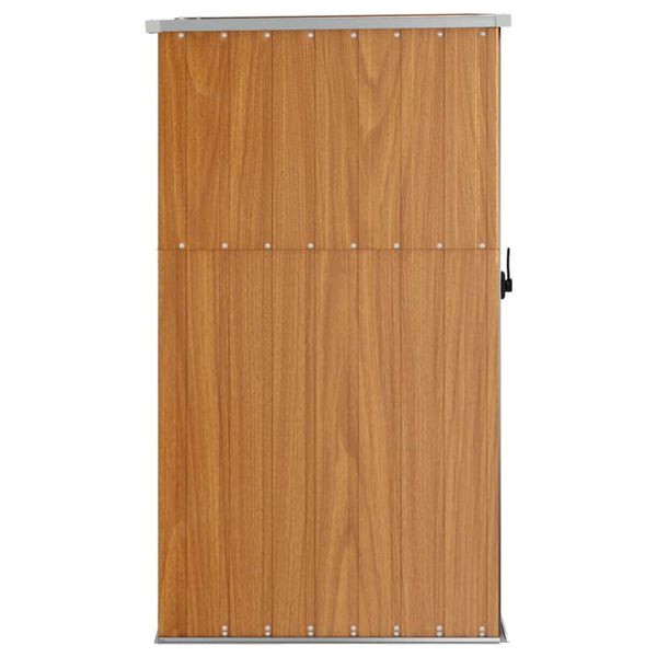 vidaXL barna horganyzott acél kerti szerszámtároló 88 x 89 x 161 cm