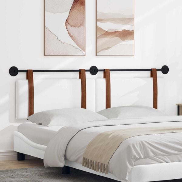 vidaXL Fali Fejt&aacute;mla Falra szerelhető Feh&eacute;r 170 x 55 x 5 cm Antik PU