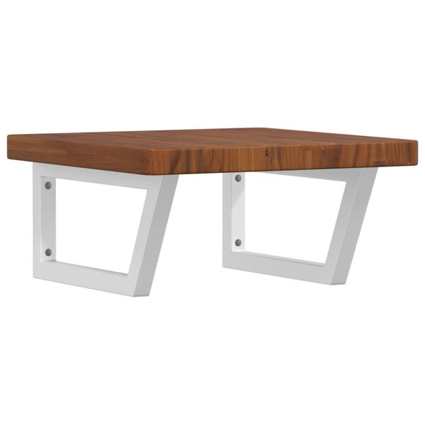 vidaXL ac&eacute;l &eacute;s t&ouml;m&ouml;r t&ouml;lgyfa falra szerelhető mosd&oacute;polc