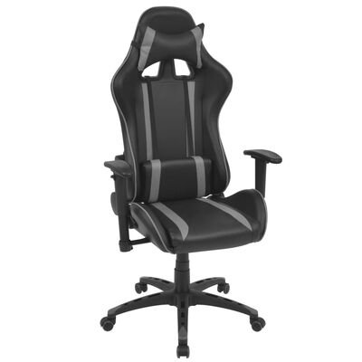 vidaXL szürke dönthető háttámlás versenyautó ülés alakú irodai szék