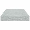 vidaXL 4 db betonsz&uuml;rke MDF lebegő fali polc 40 x 23 x 3,8 cm