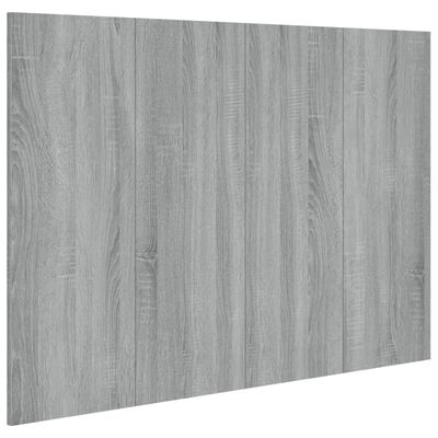 vidaXL szürke sonoma színű szerelt fa ágyfejtámla 120x1,5x80 cm