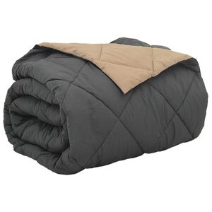 vidaXL Teljes &eacute;ves takar&oacute; Antracit &eacute;s Taupe 200 x 200 cm Mikrosz&aacute;l