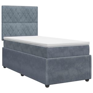 vidaXL Boxspring &aacute;gy matraccal S&ouml;t&eacute;tsz&uuml;rke Egyszem&eacute;lyes B&aacute;rsony
