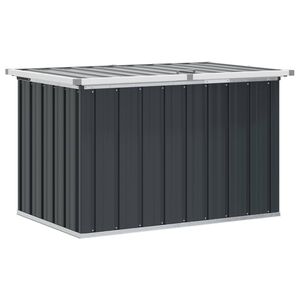 vidaXL antracitsz&uuml;rke kerti t&aacute;rol&oacute;l&aacute;da 109 x 67 x 65 cm