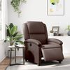 vidaXL barna műbőr elektromos dönthető fotel