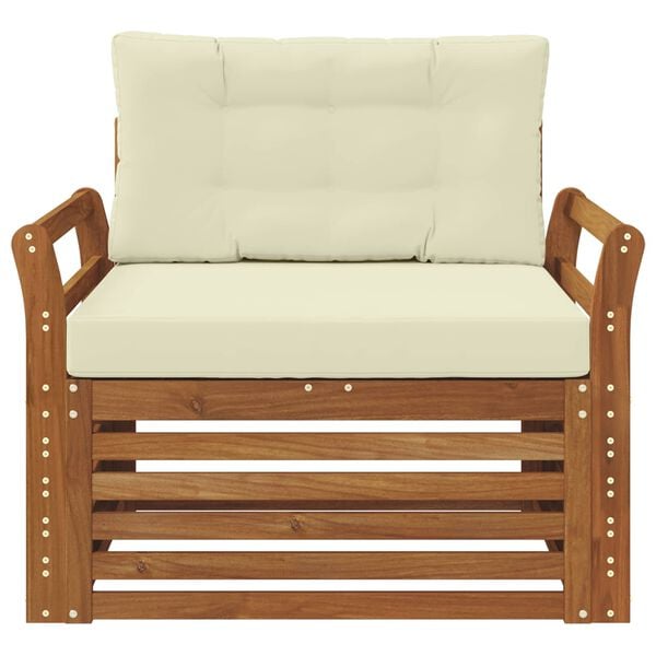 vidaXL K&uuml;lt&eacute;ri kanap&eacute; szett T&ouml;m&ouml;r ak&aacute;cfa &eacute;s poli&eacute;szter Term&eacute;szetes