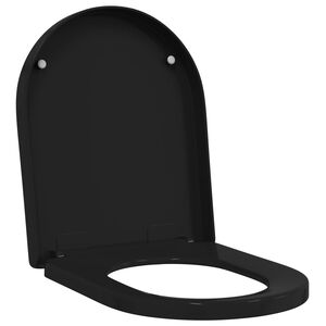 vidaXL WC &uuml;lőke &Aacute;ll&iacute;that&oacute; Fekete 48 x 36,5 x 4,5 cm Polipropil&eacute;n