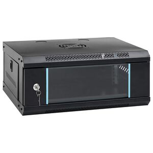 vidaXL 4U fali h&aacute;l&oacute;zati szekr&eacute;ny 19" IP20 53 x 40 x 21 cm