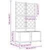 vidaXL Kerti cser&eacute;p 2 pcs Fekete 80 x 40 x 143 cm Ac&eacute;l