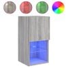vidaXL sz&uuml;rke sonoma TV-szekr&eacute;ny LED-l&aacute;mp&aacute;kkal 30,5 x 30 x 60 cm
