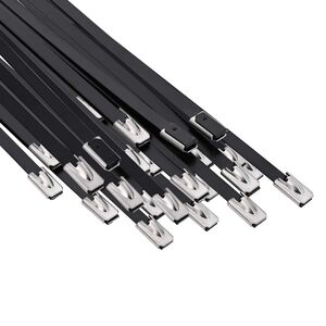 vidaXL K&aacute;bel k&ouml;t&eacute;l 25 db 4,6 x 700 mm Fekete