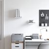 vidaXL 2 db t&ouml;lgysz&iacute;nű &eacute;s feh&eacute;r MDF lebegő fali polc 23x23,5x3,8 cm