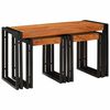 vidaXL F&eacute;szekasztal 3 db Barna &eacute;s fekete 82 x 40 x 45 cm