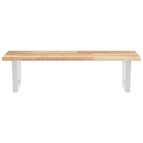 vidaXL ac&eacute;l &eacute;s t&ouml;m&ouml;r ak&aacute;cfa falra szerelhető mosd&oacute;polc