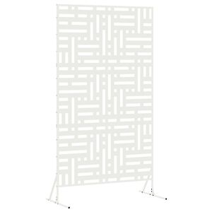 vidaXL Mag&aacute;nszf&eacute;ra K&eacute;pernyő 100 x 50 x 180 cm Ac&eacute;l Feh&eacute;r