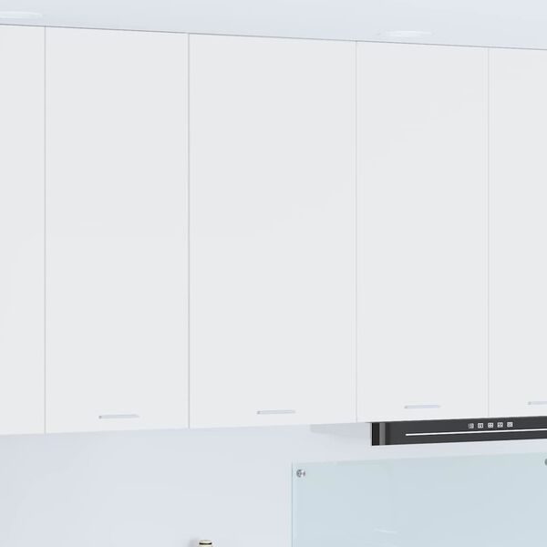 vidaXL F&uuml;ggő szekr&eacute;ny t&aacute;rol&oacute;val ajt&oacute;val Feh&eacute;r 50 x 31 x 100 cm Faanyag