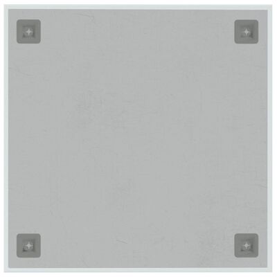 vidaXL fehér falra szerelhető edzett üveg mágnestábla 40 x 40 cm 