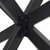 vidaXL antracit színű, pók alakú étkezőasztal láb acélból 85x85x(72-73) cm