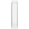 vidaXL &iacute;ves horganyzott vas gabion kos&aacute;r 100x50x200/220 cm