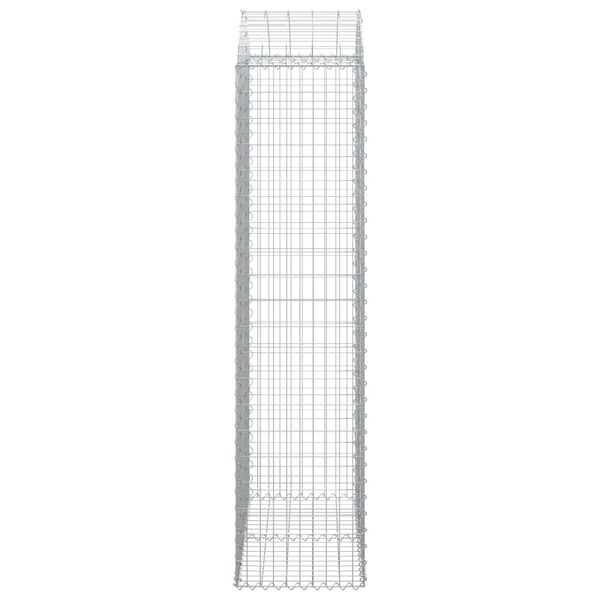 vidaXL &iacute;ves horganyzott vas gabion kos&aacute;r 100x50x200/220 cm