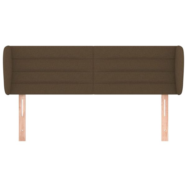 vidaXL s&ouml;t&eacute;tbarna sz&ouml;vet fejt&aacute;mla 147x23x78/88 cm