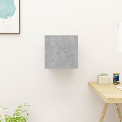 vidaXL betonszürke falra szerelhető TV-szekrény 30,5 x 30 x 30 cm