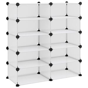 vidaXL &aacute;tl&aacute;tsz&oacute; polipropil&eacute;n cipőtart&oacute; 84x32x88,5 cm
