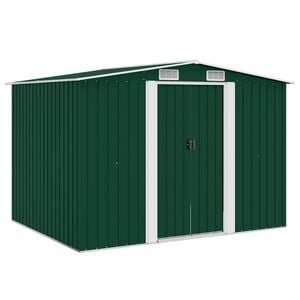 vidaXL z&ouml;ld f&eacute;m kerti f&eacute;szer 257 x 205 x 178 cm