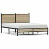 vidaXL sonoma t&ouml;lgy sz&iacute;nű f&eacute;m &aacute;gykeret matrac n&eacute;lk&uuml;l 140 x 190 cm
