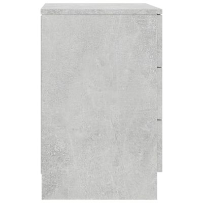 vidaXL betonszürke forgácslap éjjeliszekrény 38 x 35 x 56 cm