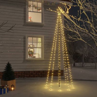 vidaXL meleg fehér fényű karácsonyfa tüskével 310 LED-del 300 cm