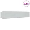 vidaXL 15 db galvaniz&aacute;lt ac&eacute;l gyepker&iacute;t&eacute;s 100 x 20 cm