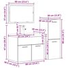 vidaXL 4 r&eacute;szes betonsz&uuml;rke szerelt fa f&uuml;rdőszobai b&uacute;torszett