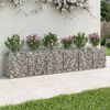 vidaXL Gabion emelt &aacute;gy 2 pcs Ez&uuml;st 300 x 50 x 60 cm Horganyzott ac&eacute;l