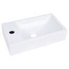 vidaXL feh&eacute;r SMC mosd&oacute;kagyl&oacute; 400 x 220 x 90 mm