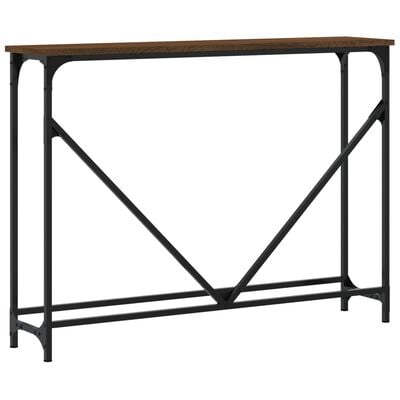 vidaXL barna tölgyszínű szerelt fa tálalóasztal 102 x 22,5 x 75 cm