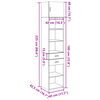 vidaXL feh&eacute;r szerelt fa v&eacute;kony t&aacute;rol&oacute;szekr&eacute;ny 45 x 42,5 x 225 cm